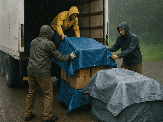 This Loading Bay Tarp Trick Stops 90% of August Weather Problems